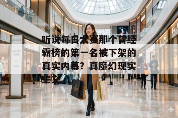 听说每日大赛那个曾经霸榜的第一名被下架的真实内幕？真魔幻现实主义，